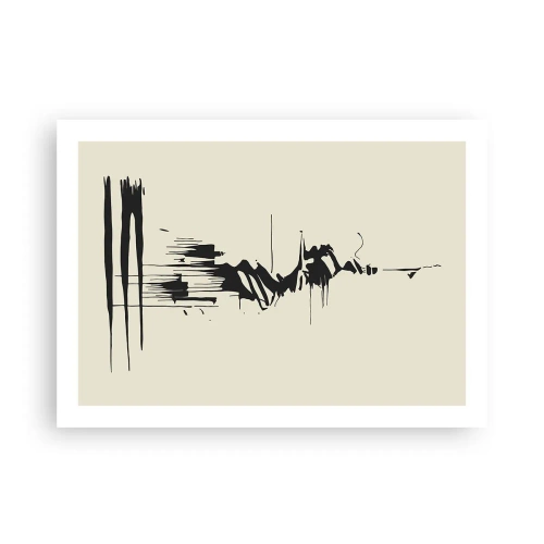 Affiche - Poster - Abstraction hâtive - 70x50 cm