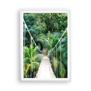 Affiche dans un cadre blanc - Poster - Welcome to the jungle! - 70x100 cm