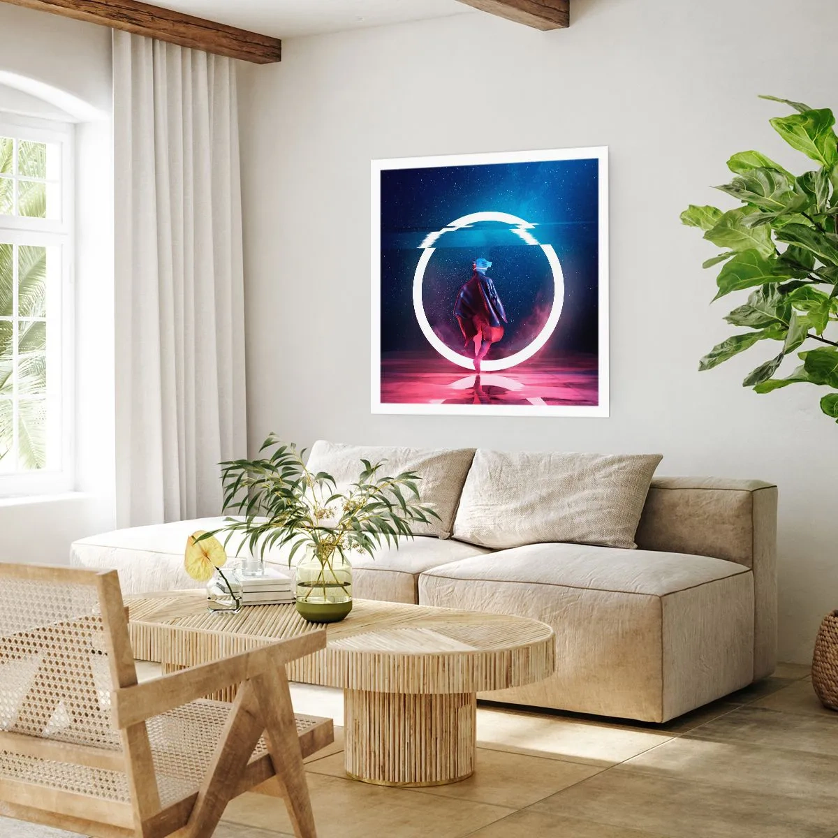 Affiche - Poster - Entre deux mondes - 30x30 cm