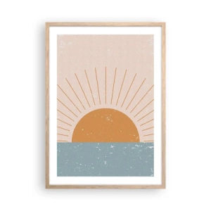 Affiche dans un chêne clair - Poster - Un miracle au quotidien - 50x70 cm