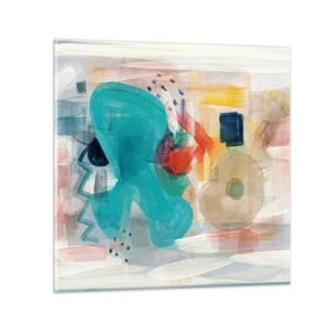 Impression sur verre - Image sur verre - Jeu de couleurs - 60x60 cm