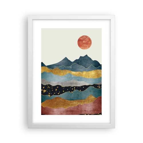 Affiche dans un cadre blanc - Poster - Une coupe du monde - 30x40 cm