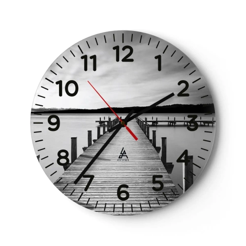 Horloge murale - Pendule murale - Au point d'eau - la paix - 40x40 cm