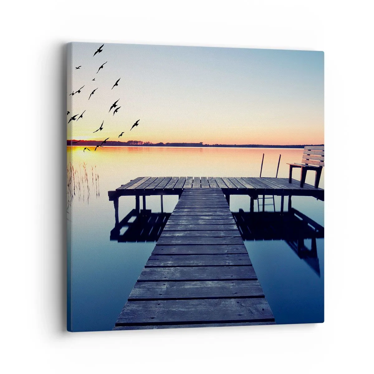 Impression sur toile - Image sur toile - C'était une bonne journée - 40x40 cm