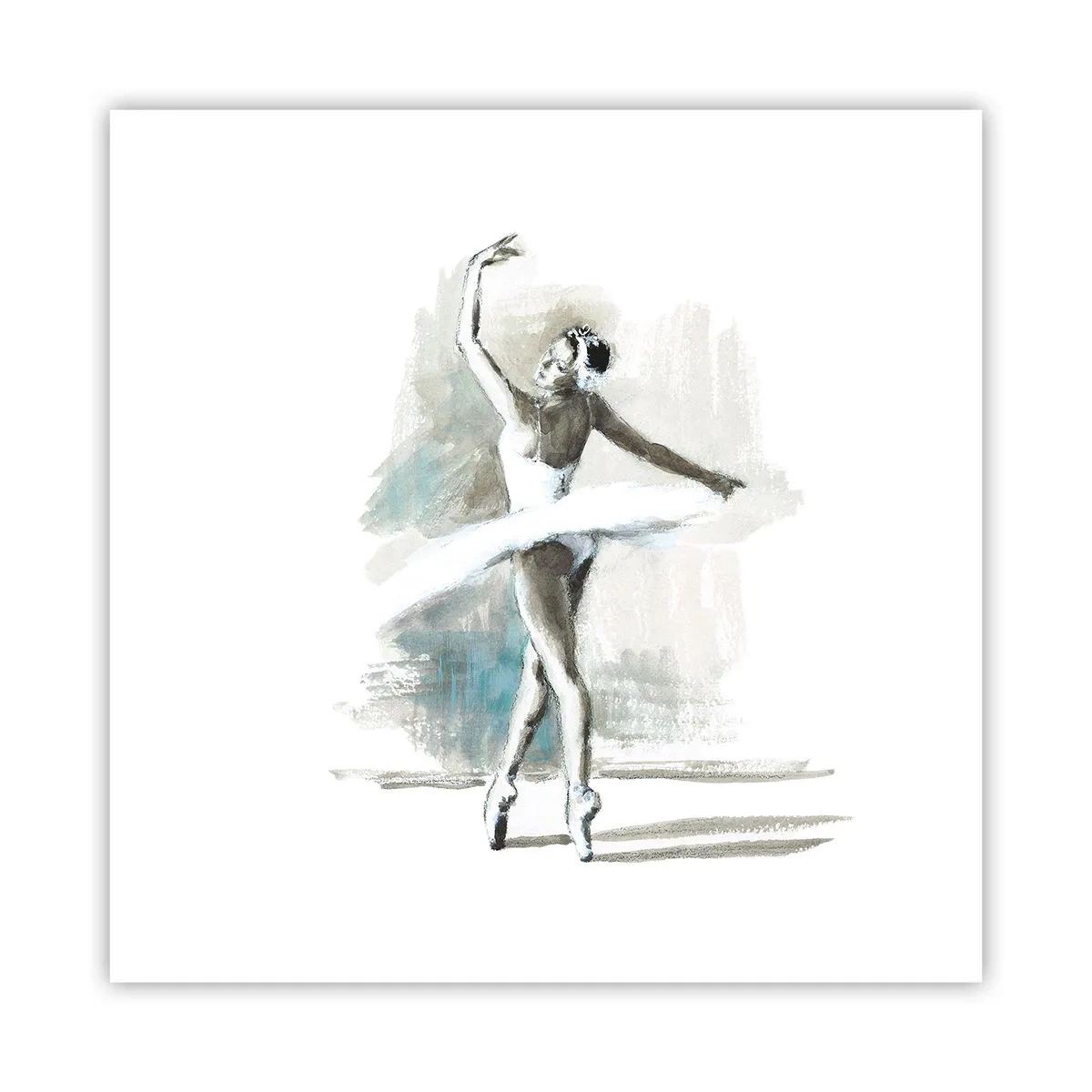 Affiche - Poster - Enchantement du cygne - 60x60 cm