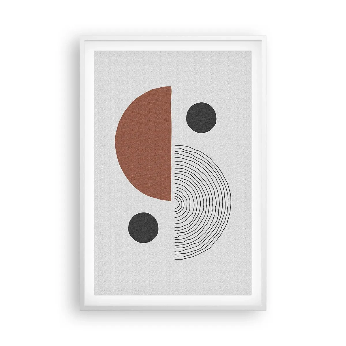 Affiche dans un cadre blanc - Poster - Perfection de la roue - 61x91 cm