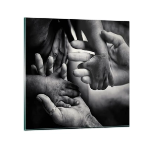 Impression sur verre - Image sur verre - Être humain - 70x70 cm
