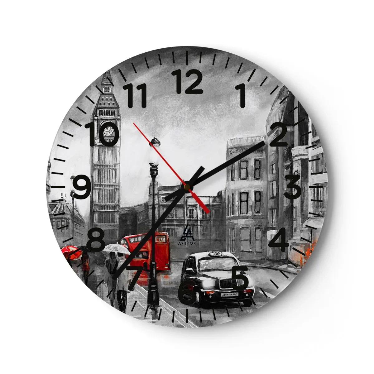Horloge murale - Pendule murale - Pas du tout une ville grise - 30x30 cm