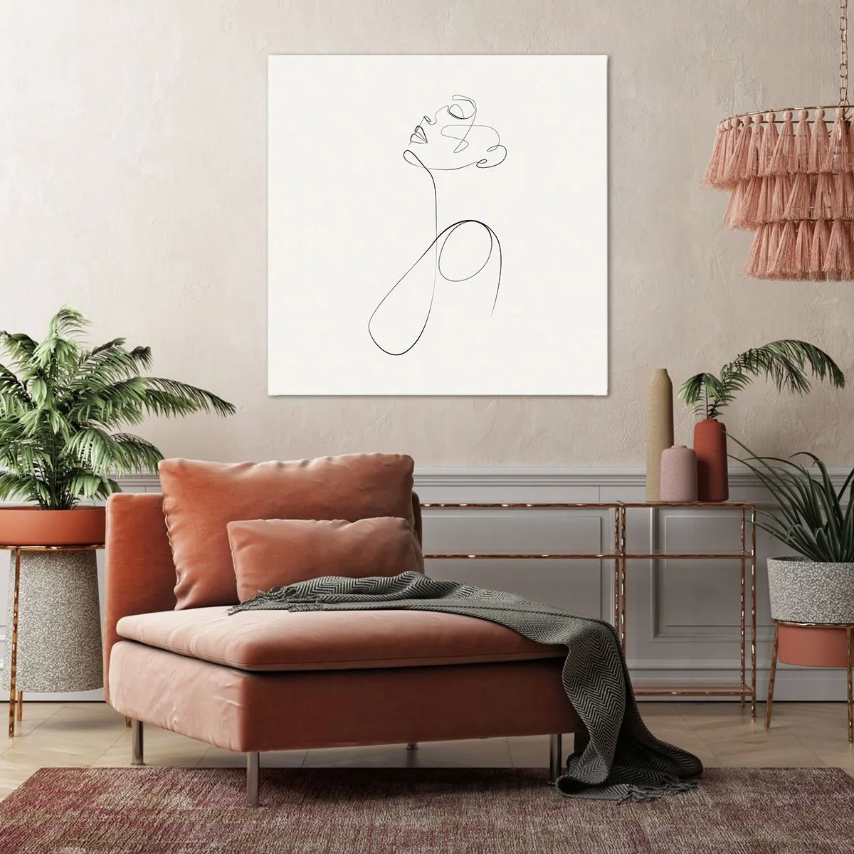 Impression sur toile - Image sur toile - En boucle dans les rêves - 70x70 cm