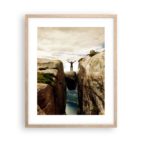 Affiche dans un chêne clair - Poster - Comment vous sentez-vous§ - 40x50 cm