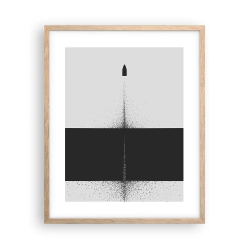 Affiche dans un chêne clair - Poster - Droit au but - 40x50 cm