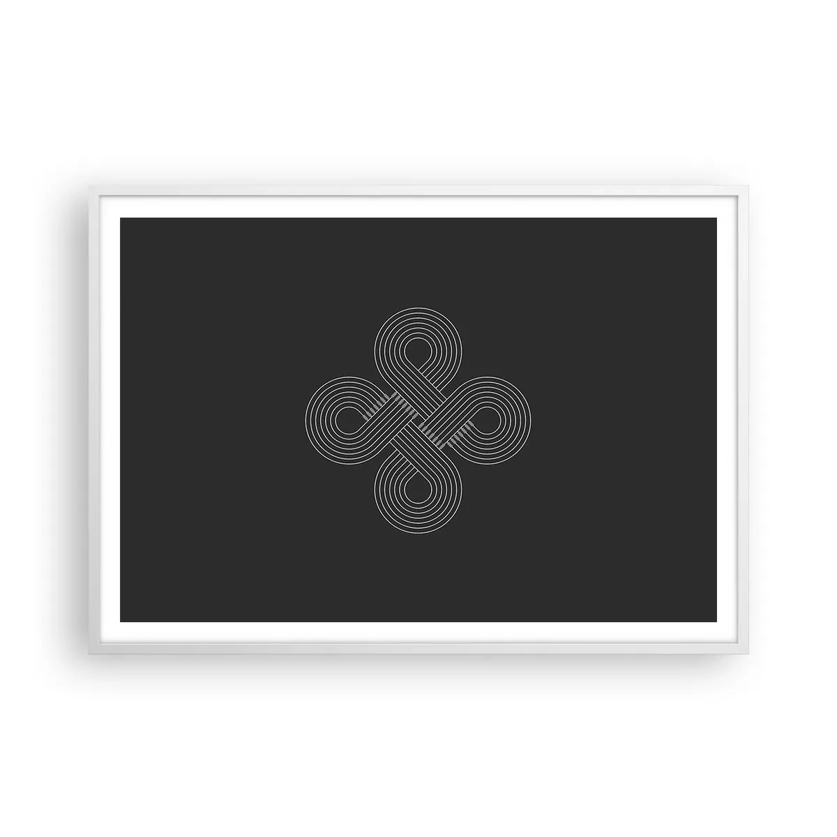 Affiche dans un cadre blanc - Poster - Dans l'âme celtique - 100x70 cm