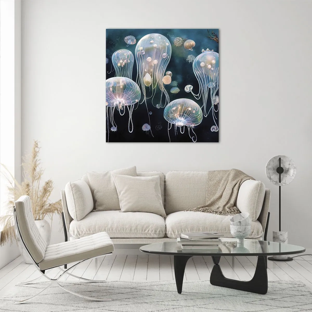 Impression sur verre - Image sur verre - Ballon sous-marin - 70x70 cm