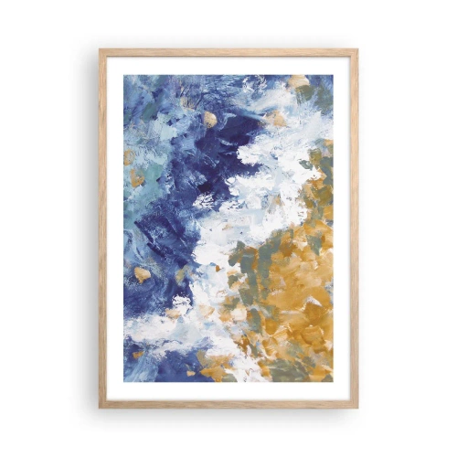 Affiche dans un chêne clair - Poster - Danse des éléments - 50x70 cm