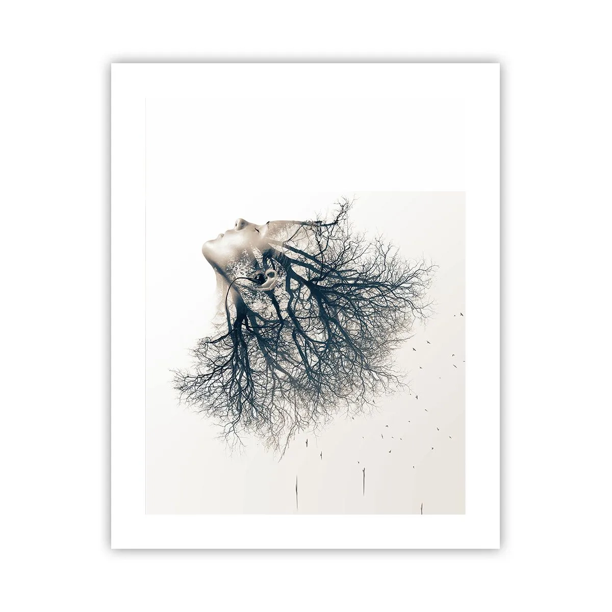 Affiche - Poster - Écouter le murmure des arbres - 40x50 cm