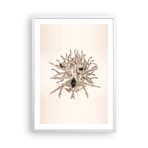 Affiche dans un cadre blanc - Poster - S'épanouir en danse - 50x70 cm