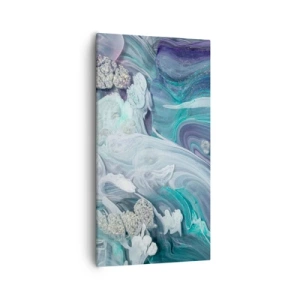 Impression sur toile - Image sur toile - Courants bleus - 55x100 cm