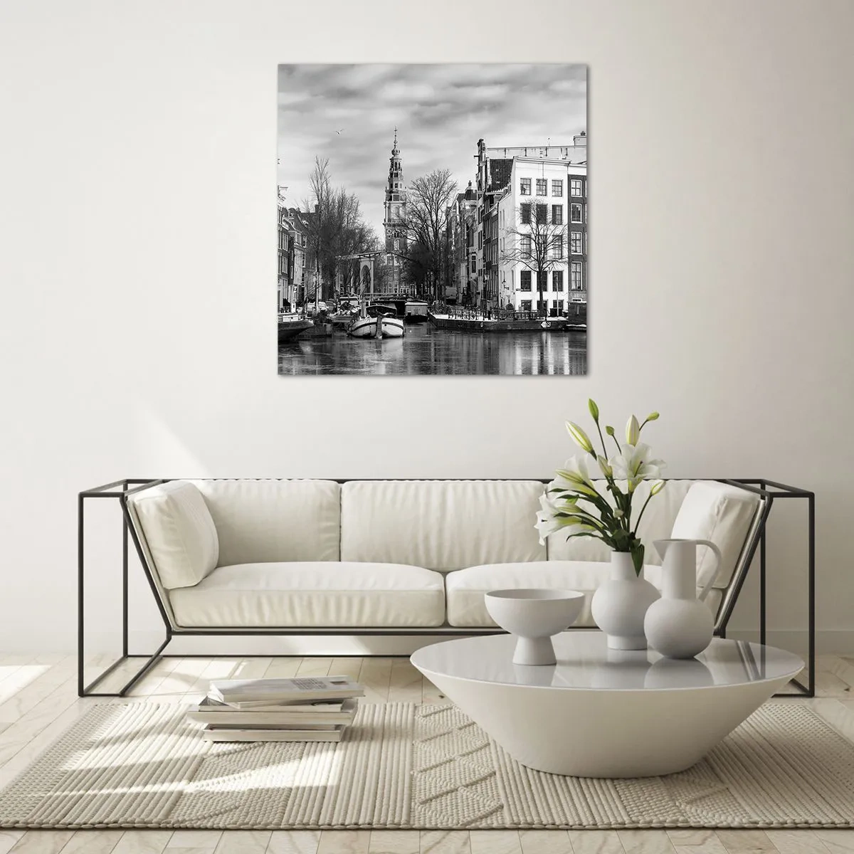 Impression sur verre - Image sur verre - Climat d'Amsterdam - 60x60 cm