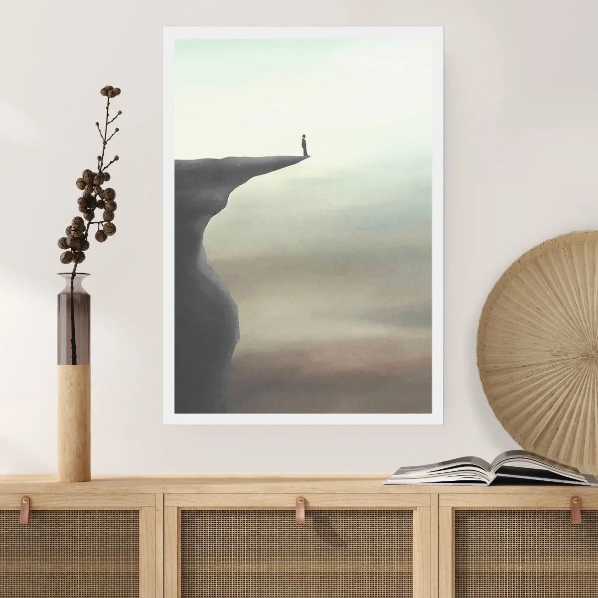 Affiche - Poster - Tout en haut, bien entendu! - 40x50 cm