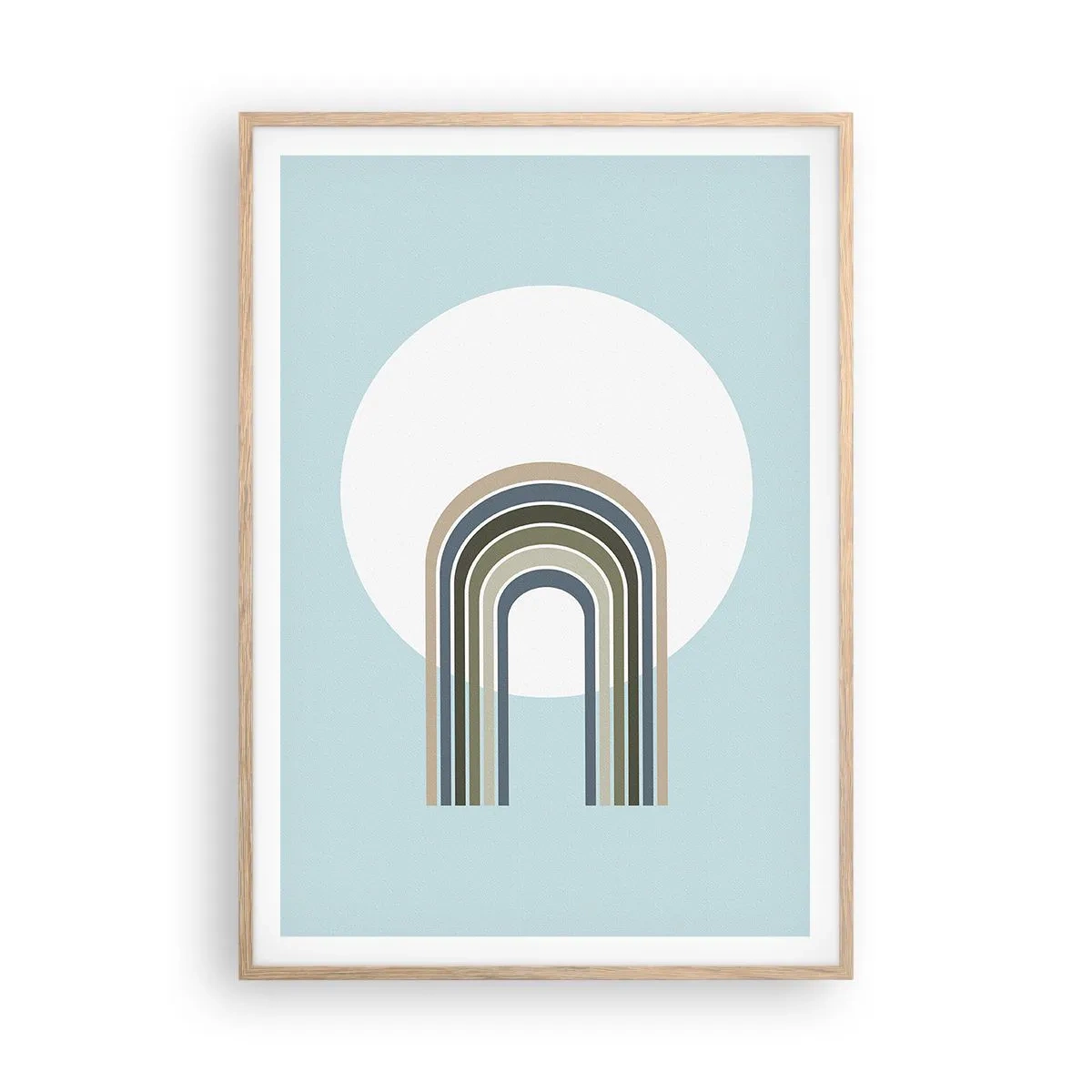 Affiche dans un chêne clair - Poster - Attraction irrésistible - 70x100 cm