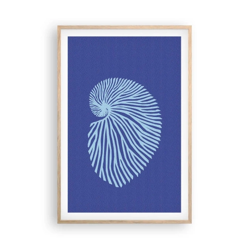 Affiche dans un chêne clair - Poster - La naissance de la coquille - 61x91 cm