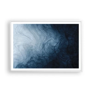 Affiche dans un cadre blanc - Poster - Atteindre en profondeur - 100x70 cm