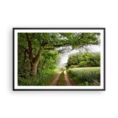 Affiche dans un cadre noir - Poster - Et in Arcadia ego - 91x61 cm