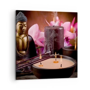 Impression sur toile - Image sur toile - Vider l'esprit, calmer le corps - 50x50 cm