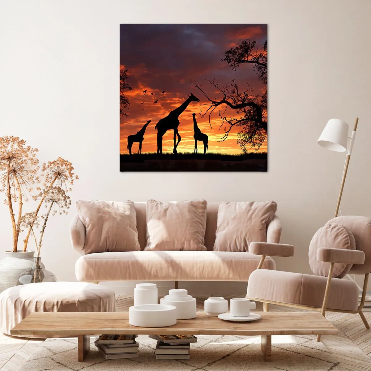 Impression sur toile - Image sur toile - Un petit dîner avec vos proches - 30x30 cm