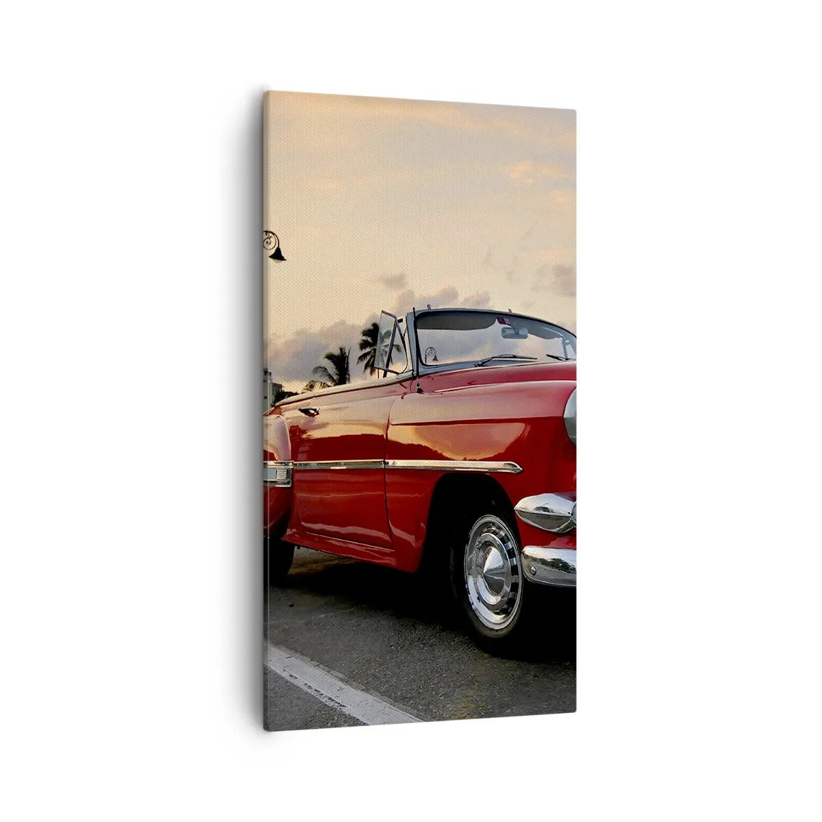 Impression sur toile - Image sur toile - La chaleur rouge des tropiques - 55x100 cm