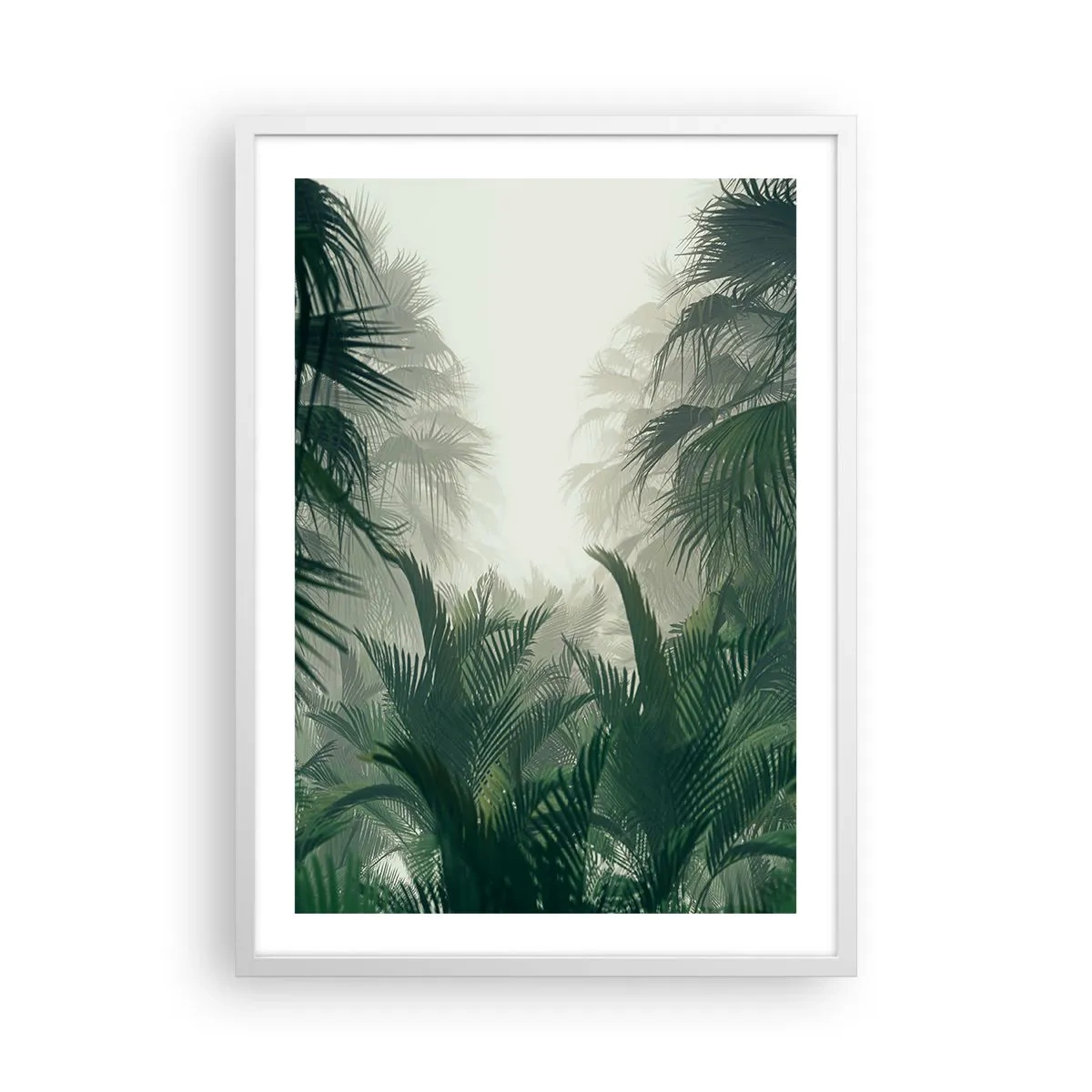 Affiche dans un cadre blanc - Poster - Secret tropical - 50x70 cm