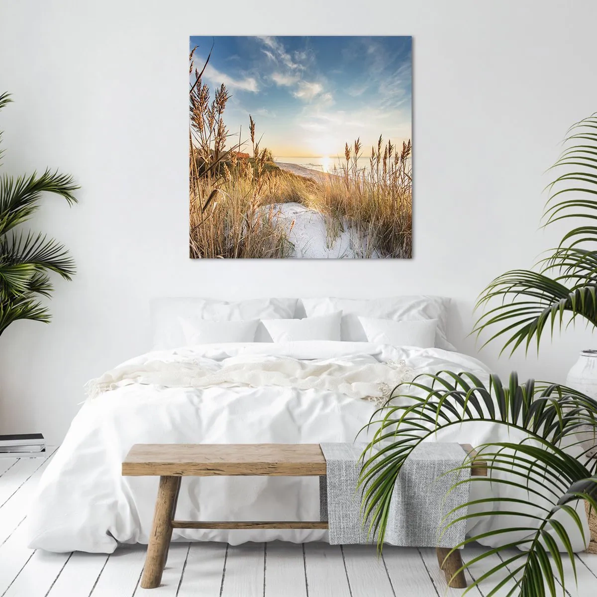Impression sur toile - Image sur toile - Plage du nord - 40x40 cm