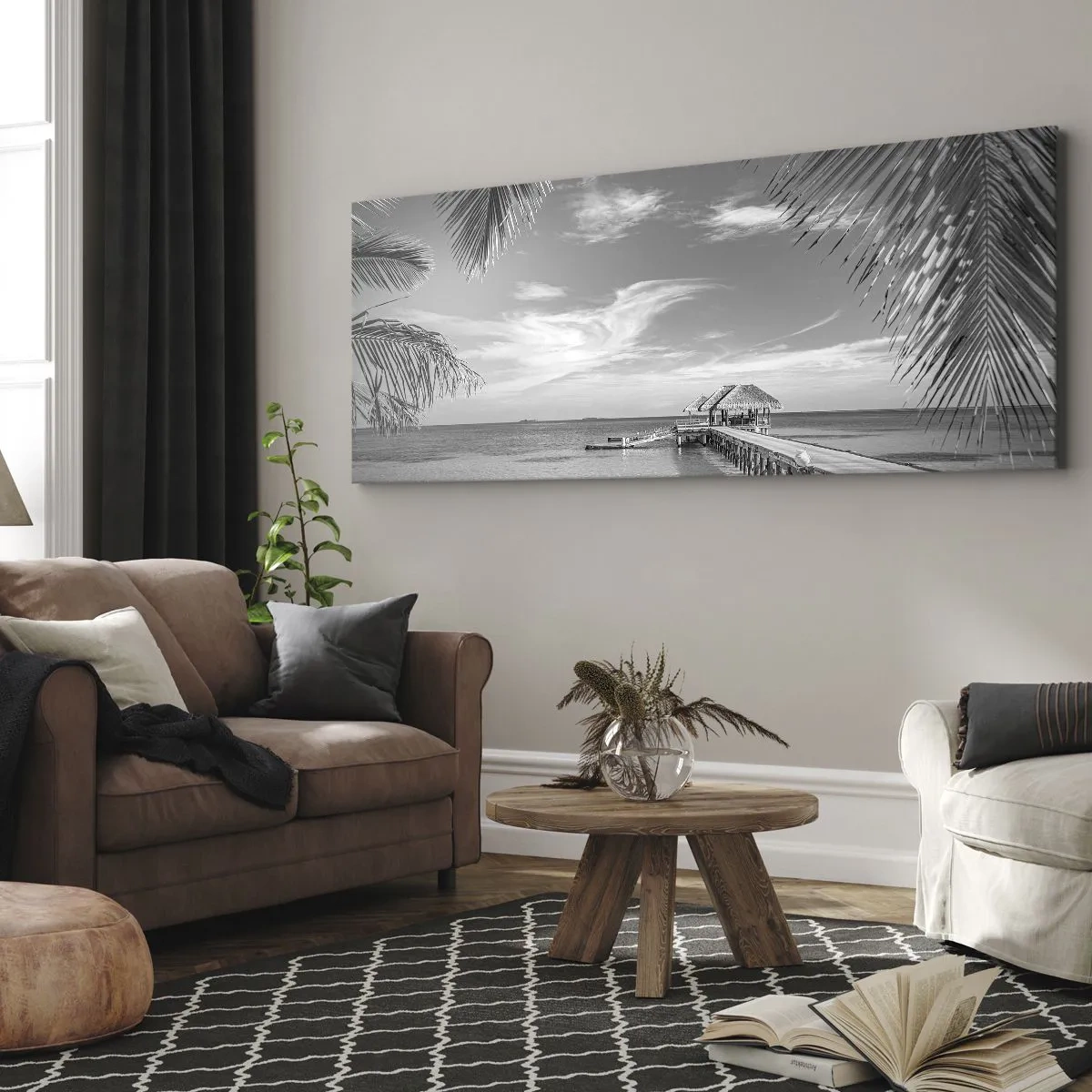 Impression sur toile - Image sur toile - Souvenirs ou rêve? - 100x40 cm