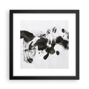 Affiche dans un cadre noir - Poster - De la méthode dans la folie ? - 30x30 cm