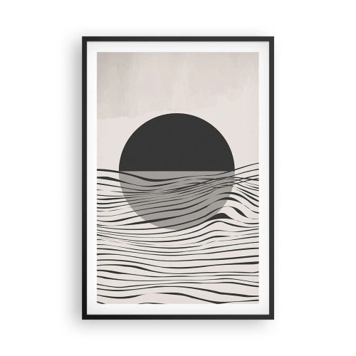 Affiche dans un cadre noir - Poster - Demi composition - 61x91 cm