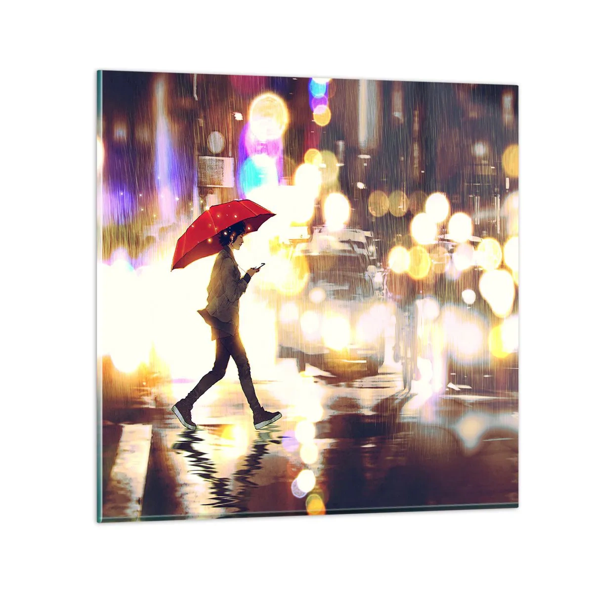 Impression sur verre - Image sur verre - Et pourtant ensoleillé - 70x70 cm