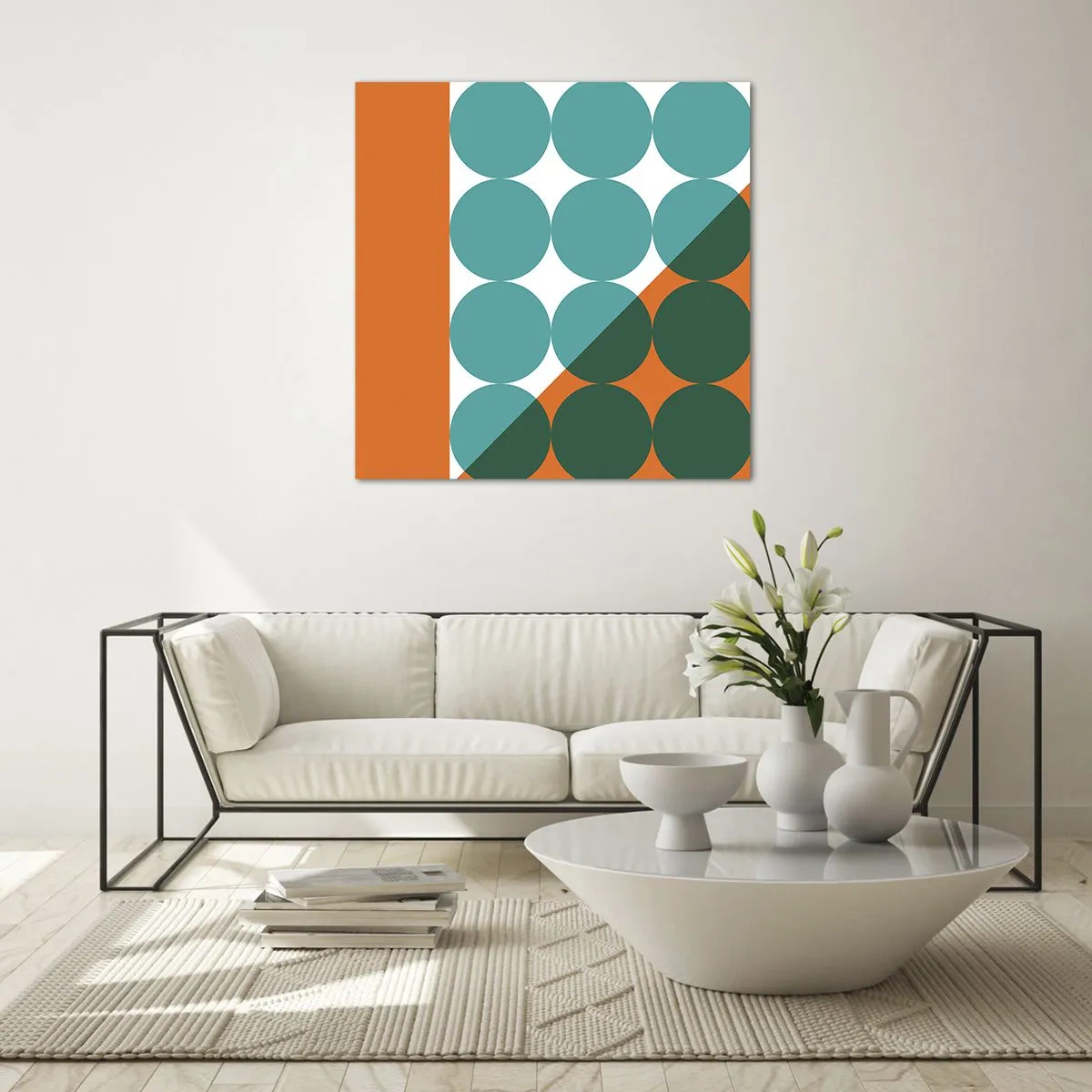 Impression sur verre - Image sur verre - En haut et en diagonale - 40x40 cm