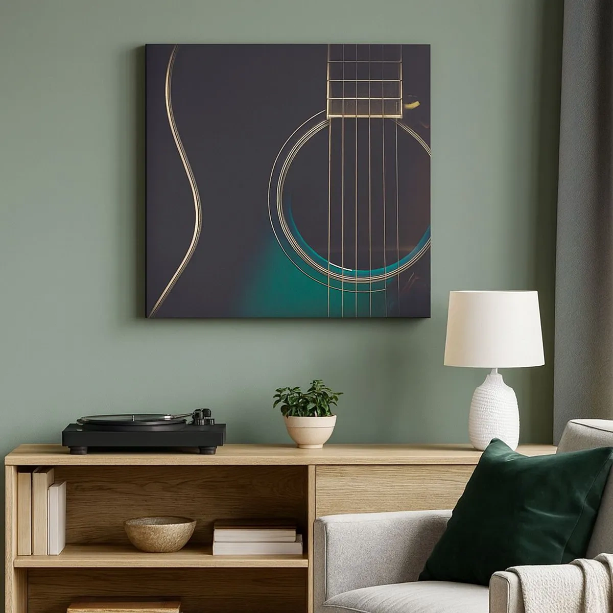 Impression sur toile - Image sur toile - Le calme avant la tempête - 30x30 cm