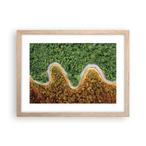 Affiche dans un chêne clair - Poster - Frontieres et differences - 40x30 cm