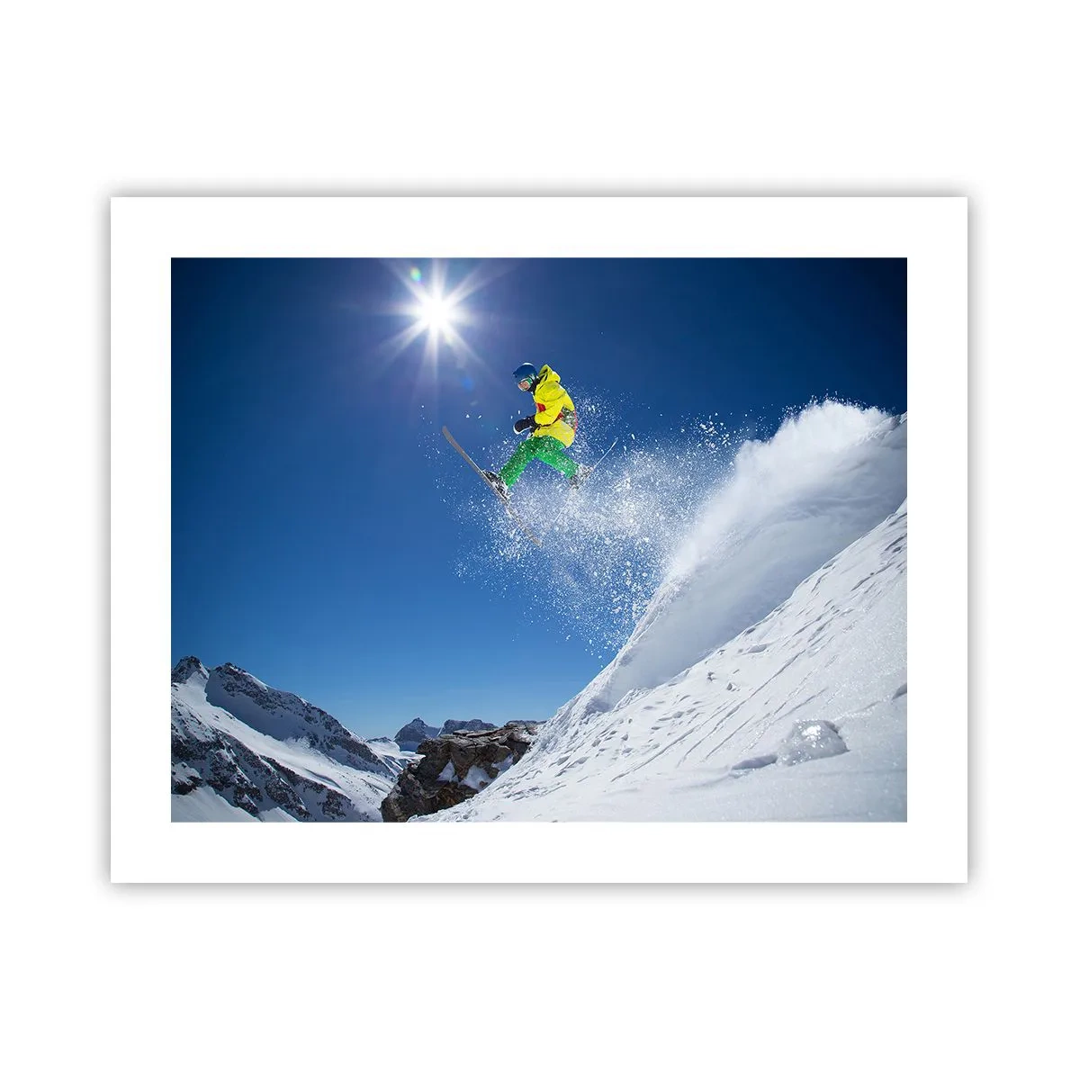 Affiche - Poster - Danse avec les montagnes - 50x40 cm