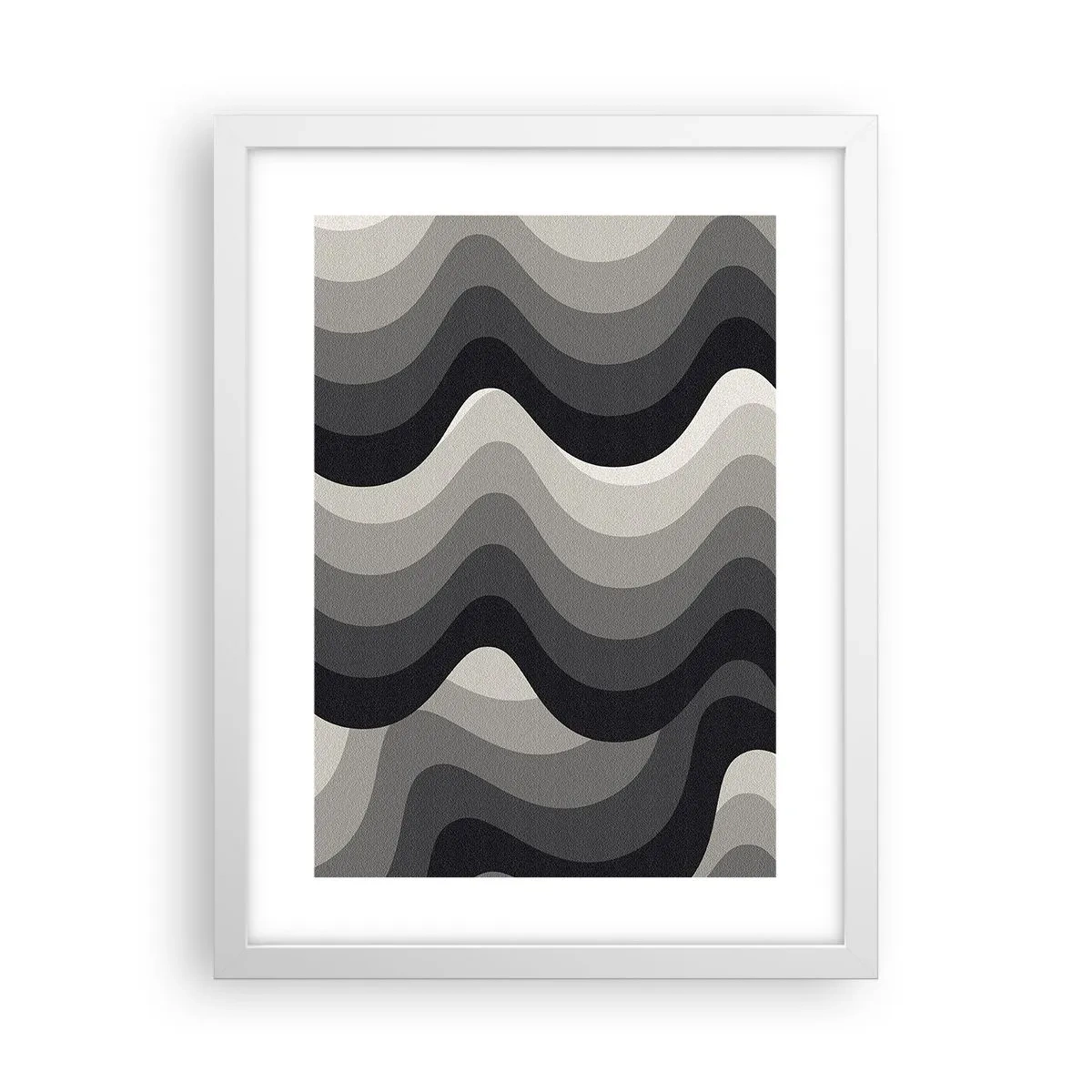 Affiche dans un cadre blanc - Poster - Vague après vague - 30x40 cm