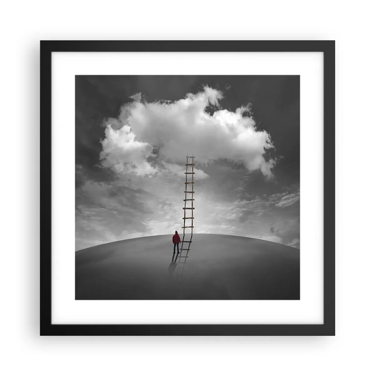 Affiche dans un cadre noir - Poster - Tout est possible - 40x40 cm