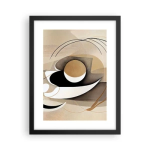 Affiche dans un cadre noir - Poster - Composition : l'essence des choses - 30x40 cm