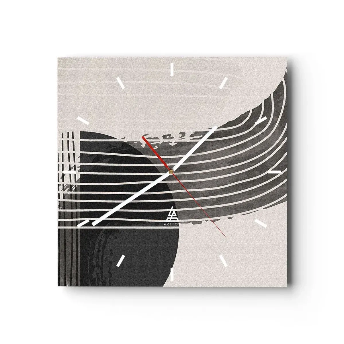 Horloge murale - Pendule murale - Aller et retour - 40x40 cm