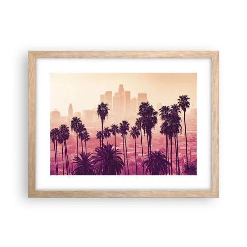 Affiche dans un chêne clair - Poster - Paysage californien - 40x30 cm