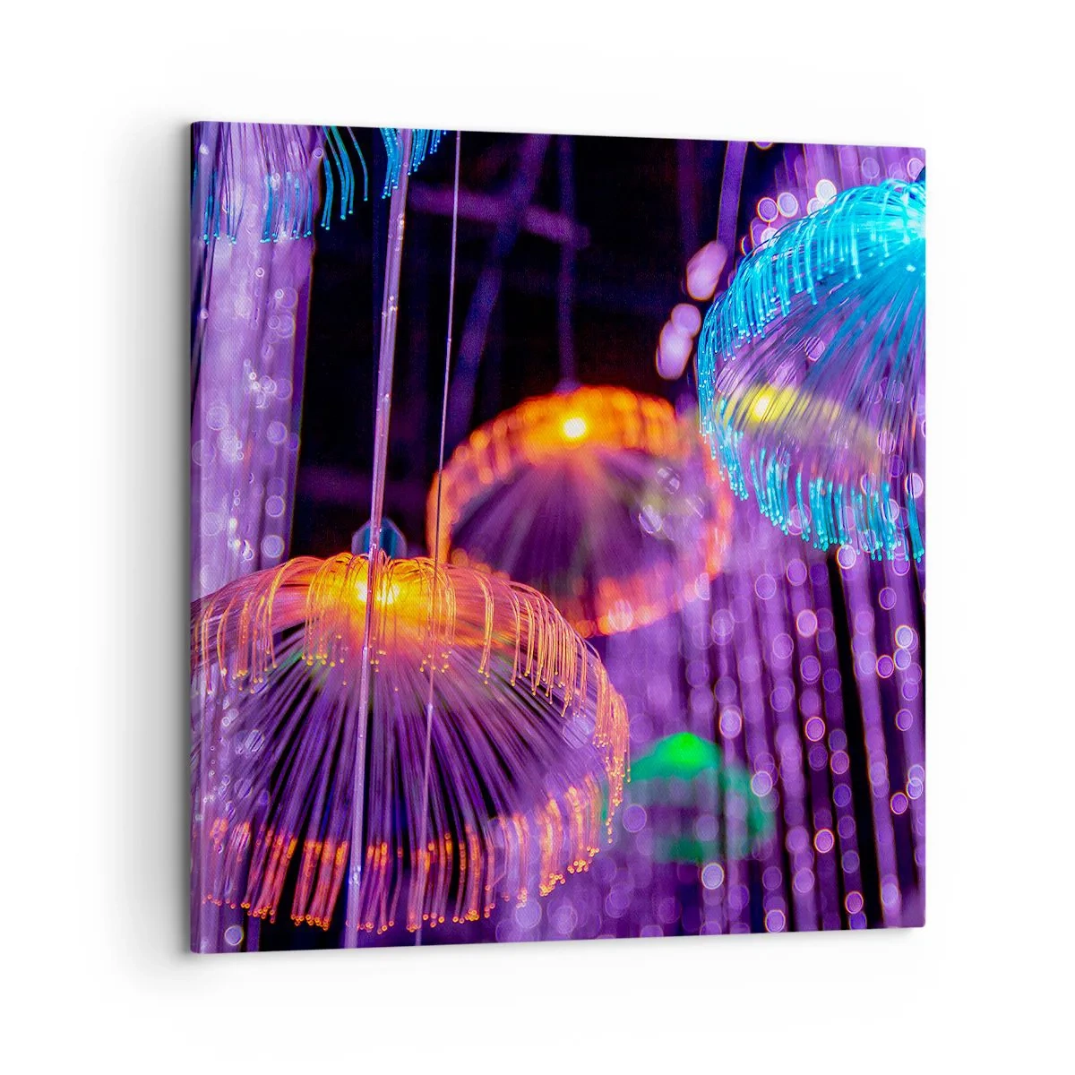 Impression sur toile - Image sur toile - Fontaine lumineuse - 60x60 cm
