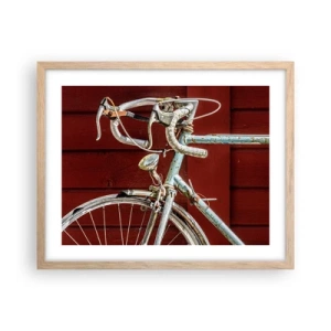 Affiche dans un chêne clair - Poster - Construit pour la victoire - 50x40 cm