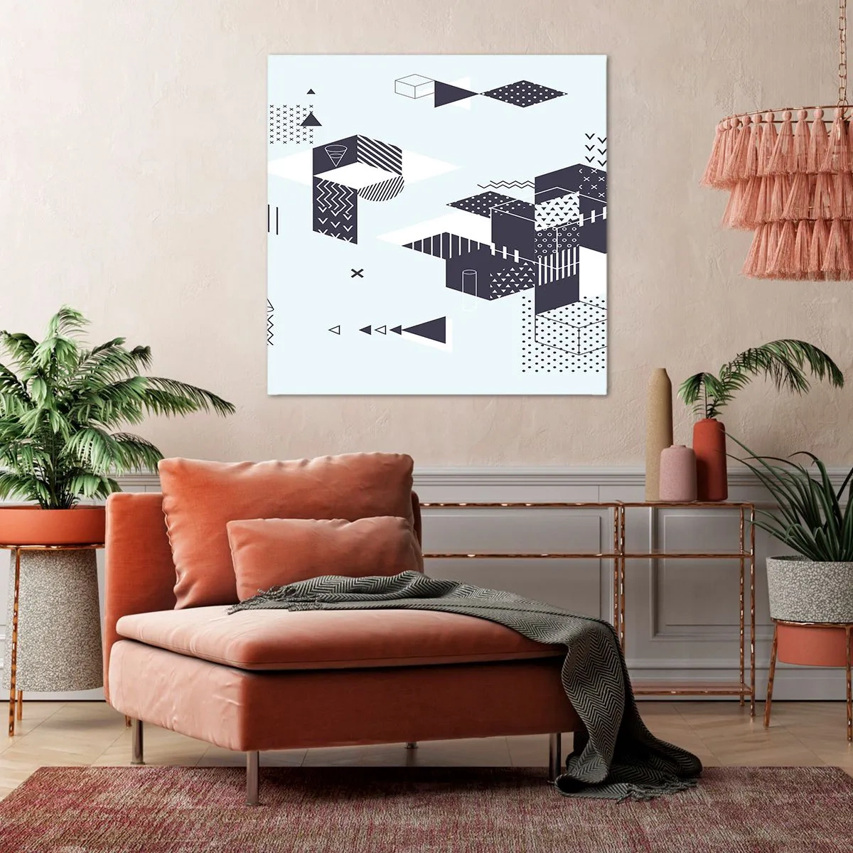 Impression sur toile - Image sur toile - Dans l'âme d'un mathématicien - 40x40 cm