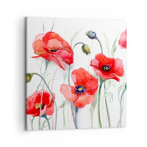 Impression sur toile - Image sur toile - Fleurs polonaises - 50x50 cm