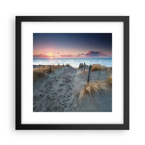 Affiche dans un cadre noir - Poster - Tu as versé l'éclat de l'arc-en-ciel sur les flots - 30x30 cm